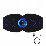 Abs Salendav V&ouml;&ouml; EMS K&otilde;hulihaste Stimulaator Nutikas Fitness Lihastoonus Keakujundamiseks Kaalulangetamiseks Rasvap&otilde;letus must