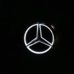 9,5 cm ABS LED-valgustusega autom&auml;rgi tagumise pakiruumi embleemi lisatarvikud Mercedes Benz S350 S300L SABCE klassi GLA GLK-le