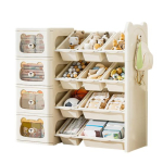 M&auml;nguasjade hoiustaja M&auml;nguasjade hoiukastid mitme karbiga riiuliga Lasteaia hoiukastid ja riiul konksuga laste magamistuppa m&auml;ngutuppa Four Layer beige