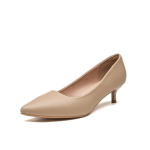 Naiste Teravaotsalised K&otilde;rged Kontsad 2025 Kevad S&uuml;gis Uued Valged Stiletto Kingad - Mugavad &Otilde;rnad Elegantne Kontorit&ouml;&ouml; &Uuml;hed Kingad XCY-357-8-1 37 beige