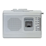 Aiwa Kaasaskantav Raadio Kassettmakk, AM/Lai FM, Valge, GAA4-PCR0001(WH) valge