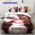 Gremlins Muster Voodipesu, Tekikomplekt Tekikate Padjap&uuml;&uuml;r Kodu S&uuml;nnip&auml;evakingitus (1 * tekikott + 2 * padjap&uuml;&uuml;ri, ilma s&uuml;damikuta) 135x200cm