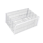 Tuvil&otilde;kspuur 15,75 x11,81 x10,24 &Uuml;hesuunaline sissep&auml;&auml;suuks Linnupuur Aedadesse Puuviljaaedadesse Lihatuvidele V&otilde;istlustuvidele Kanadele white