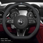 Alfa Romeo Auto Nahast libisemiskindel rooliratta kate Alfa Romeo 4C 159 Spider Giulia Giulietta 156 Tonale Mito Autole Inter