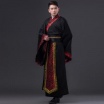 Meeste must Zhiju Hanfu hommikumantel S