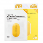 TENZERO C-vitamiini s&auml;ra seerumimaskipakk Helendav niisutav Korea kangasmask 10 tk