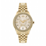 Vivienne Westwood kvartsikell roostevabast terasest k&auml;ev&otilde;ru kuldne sihver elegantsete teemantaktsentidega naistekell DWVV327LCPGD Regular Watch Box
