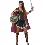 Halloweeni Keskaegsed S&otilde;dalased Xena Kost&uuml;&uuml;m Naistele Rooma Printsess Spartalik Gliaadur S&otilde;dur Cosplay Peokleit M pruun