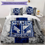 Kks Lech Poznan Muster Voodipesu komplekt Tekikate Padjap&uuml;&uuml;r Kodu kaunistus S&uuml;nnip&auml;eva kingitus (1 * tekikott + 2 * padjap&uuml;&uuml;r ilma t&auml;idiseta)60 135x200cm