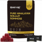 Shilajiti Kummikommid Energiaks | Ashwagandha, Gokshura ja 5 Adaptogeeniga | Ei lisatud suhkrut | 60 Vegan Kummikommi