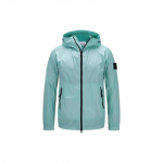 Stone Island SS23 &Uuml;hev&auml;rviline T&otilde;mblukuga Kapuutsiga Tuulejakk Kerge Pikkade Varrukatega Jakk Meeste Jakk Taevasinine 781540522-V0041 S