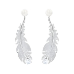 Swarovski Nice seeria p&auml;rliga inkrusteeritud teemant sulgedest k&otilde;rvar&otilde;ngad Naiste k&otilde;rvar&otilde;ngad Valge 5497866 White,F