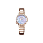 Citizen Eco-Drive Seeria 50M Veekindel Kvartsikell P&auml;rlmutterkettaga Naiste kellad EM0912-84Y Mother-of-Pearl Color white