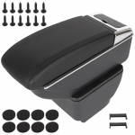 Mazda 2 07-14 k&auml;etugi panipaiguga MUST &Ouml;KO NAHK + paigalduskomplekt