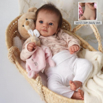 48cm Elutruu Reborn Beebi Simulatsiooninukud Felicia Pehme Katsutav Riidest Keha Vastss&uuml;ndinu Nukk 3D K&auml;sitsi Maalitud Elus Beebi Nukk Lastele Magamamineku M&auml;ngukaaslane M&auml;nguasi cloth body