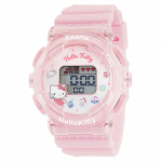 Leegiga Sanrio Hello Kitty digitaalkell taustvalgustuse ja &auml;ratusfunktsiooniga T&uuml;drukutele Roosa [Sun Co., Ltd.] J-Axis CR3C0003-KT