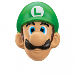 Super Mario Luigi Mask Bros. - (&Uuml;ks suurus) - Halloween/j&otilde;ulud roheline