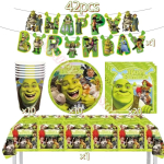Koletis Shreki S&uuml;nnip&auml;evapeo Kaunistus Prints Eesel Roheline Printsess &Otilde;hupallid Tass Taldrik Lastele Beebipidu Peokink Kingitused Other yellow