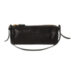 MIU MIU reljeefne logoga t&otilde;mblukuga Napa nahast &otilde;la-crossbody kott Naiste kotid Must 5NE851_EFX_F0002 Shopping Bag Set(Basic Set+Shopping Bag)