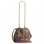 Coach Faye T&otilde;mblukuga 18 Lilleline Tikand Kettrihm Signature Jacquard Sile Nahk Crossbody &Otilde;lakott Mini Naiste &otilde;lakott CDZ94-IMPU7 Basic Set (Bag+Dust Bag)