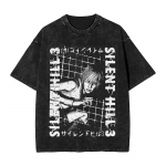SILENT HILL Run Heather T-s&auml;rk Vintage Pesu Meeste Naiste Puuvillane Vabaaja T-s&auml;rgid Suvine L&uuml;hikeste Varrukatega &Uuml;le suuruse Tee R&otilde;ivad S