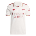 adidas x Arsenal 25/26 Kolmas Autentne L&uuml;hikeste Varrukatega S&auml;rk Kitsa L&otilde;ikega Aasia Suurused 'Cloud White' Meeste JI9554 S