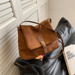 Vintage pruun seemisnahast pehmest PU-nahast naiste &otilde;lakotid, suure mahutavusega Crossbody kott, kandekott Kvaliteetsed mood Hobo k&auml;ekotid (20cm<Max Length<30cm) kohv