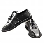 Br&auml;nd FL Unisex bowlingusaapad Suurus 33-47 PU nahast Must H&otilde;bedane Spordijalatsid Premium bowlinguhuvilistele Isiklikud kingad 33