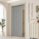 Puurimiseta kokkupandav uksekardin Elegantne stiil Kodu privaatsuse eraldaja Pehme vahesein magamistoa elutoa kontori kardina jaoks 100x180cm hall v&auml;rv