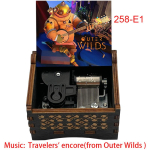 M&auml;ngu Outer Wilds Puidust Muusikakarp 18 Nooti &Uuml;leskeeratav R&auml;ndajate Lisapala Muusikamehhanism Eriline Armas Kingitus S&otilde;prade S&uuml;nnip&auml;evaks (as the picture,Small) black