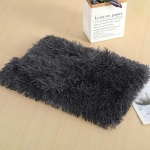 Kohev matt pikk pl&uuml;&uuml;s lemmikloomatekk Kassi magamismatid Kutsikas Talvine Soe &otilde;huke Kennelpadi pehmed katted suurtele koertele Madrats (Dark grey,S 55X35CM)