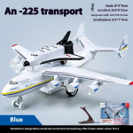 Sulamist Lennukimudel Antonov An-225 Mriya Transpordilennuk Die-cast Metallmudelite Kollektsioon Dekoratiivne Kingitus Poiste Lauaornamendid white