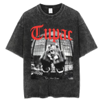 R&auml;ppar Tupac 2pac Vintage Pesu T-s&auml;rgid Mehed Naised Hip Hop Mood Retro T-s&auml;rgid Mehelik K&otilde;rge Kvaliteediga Puuvillased T-s&auml;rgid Streetwear S gray