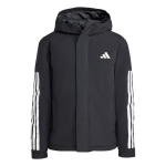 Adidas kapuutsiga kolme triibuga jakk JY8303- XL black