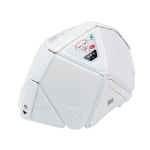 [Midori Anzen] Flatmet 2 Kokkupandav Katastroofikaitsekiiver PP valmistatud TSC-10 N Flatmet2 Valge white