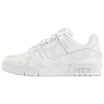 LOUIS VUITTON Tossud Veisenahast Madalad Tennisejalatsid Naiste Hall Valge 1AKKHJ 36.5 white