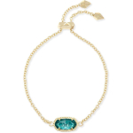 Kendra Scott Elaina Reguleeritav Kettk&auml;ev&otilde;ru Naistele, Moodne Ehtekunst, Kullatud GOLD - LONDON BLUE CLEAR white