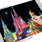 5d Daimond Painting Decor kodu teemantmaaling maastik torn teemantmaal t&auml;isruutu 20*30 cm