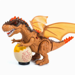 Elektriline Laste Jalutav Dinosaurus T-Rex Figuur M&auml;nguasjad Valguse Heliga Kingitused kollane