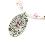Les Tr&eacute;sors De Lily [A5087] - Collier Cr&eacute;ateur 'Fraicheur Matinale' Rose Heleroosa
