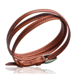 Les Tr&eacute;sors De Lily [J3102] - Bracelet acier 'Peaceful' orange argent&eacute; - 6 mm oranž