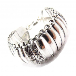 Les Tr&eacute;sors De Lily [J7232] - Bracelet Cr&eacute;ateur 'Cun&eacute;gonde' argent&eacute; h&otilde;be