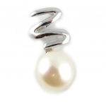 Les Tr&eacute;sors De Lily [L1795] - Pendentif Argent 'Perla' blanc valge