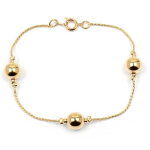 Les Tr&eacute;sors De Lily [L4579] - Bracelet Plaqu&eacute; Or 'Chor&eacute;graphie' dor&eacute; - 8 mm kuld