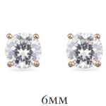 Les Tr&eacute;sors De Lily [Q8845] - kullatud k&otilde;rvar&otilde;ngad 'Essentiel' valgest kullast - 6 mm valge