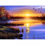 Teemanttikandid maastik Rhinestone Teemantmaal Scenery Rhinestone pilt 20X30CM