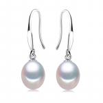 LSOOYH klassikaline looduslik mageveep&auml;rli kaelakee pikad k&otilde;rvar&otilde;ngad naistele moepeo ehtekomplektid valge