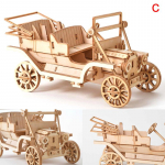 3D-puidust auto-looma pusle, puidust k&auml;sit&ouml;&ouml;komplekti m&auml;nguasi, ise kokkupandav mudel C