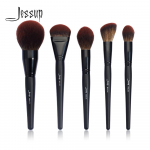 Jessup meigipintslid pintslid Phantom Black 5tk jumestuspintsel Puuder Highlight Contour S&uuml;nteetilised juuksed must