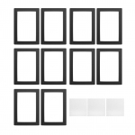 Must LCD tihend 9,5 x 6,7 tolli kaitse vaigu lekke eest tolmuvabade lappidega, mis &uuml;hildub 10pcs